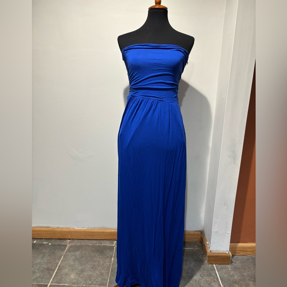 Thalia Sodi Blue Ruched Strapless Bodycon Dress